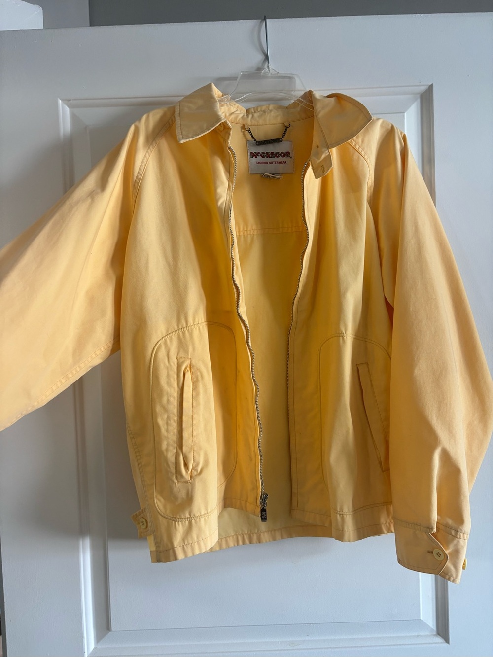 McGregor Outerwear Yellow Zip-Up Jacket